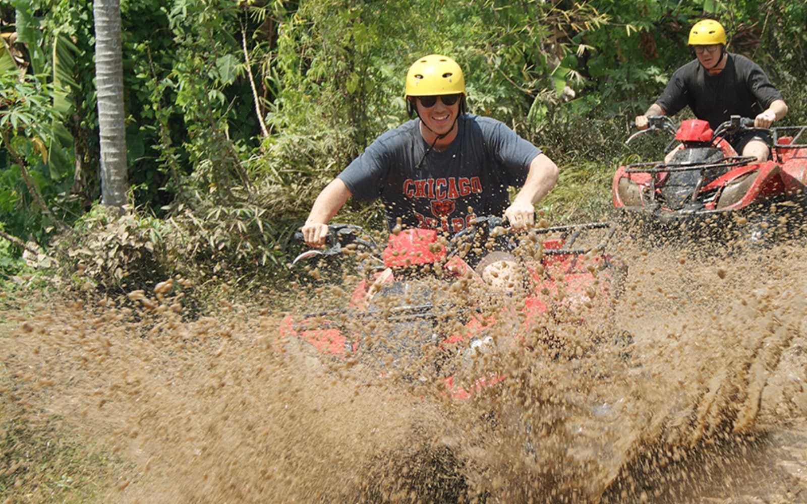 Splash through natural river tracks and feel the rush of navigating rocky water paths.